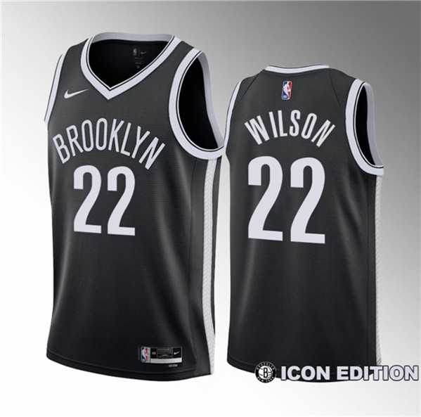 Men's Brooklyn Nets #22 Jalen Wilson Black 2023 Draft Icon Edition Stitched Basketball Jersey Dzhi ,We sell and wholesale Men's Brooklyn Nets #22 Jalen Wilson Black 2023 Draft Icon Edition Stitched Basketball Jersey Dzhi  on line form chian!